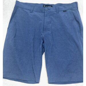 Travis Mathew Shorts Mens 34 Navy Blue Beck Performance Golf Stretch Casual, 9.5